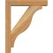 Ekena Millwork Funston Block Rough Sawn Bracket w/ Offset Brace, Western Red Cedar, 4"W x 16"D x 20"H BKT0402X16X20FST05RWR - alternate 2